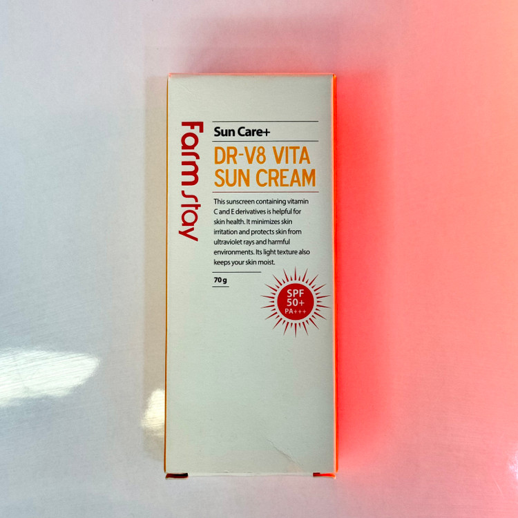 خرید کرم ضد آفتاب فارماستیDR-V8 Vita با SPF 50+ و ویتامین C و E | محافظت قوی از پوست