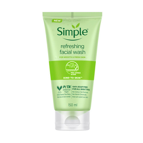 ژل شستشوی صورت سیمپل Simple Refreshing Facial Wash | شوینده ملایم و پاککننده روزانه پوست