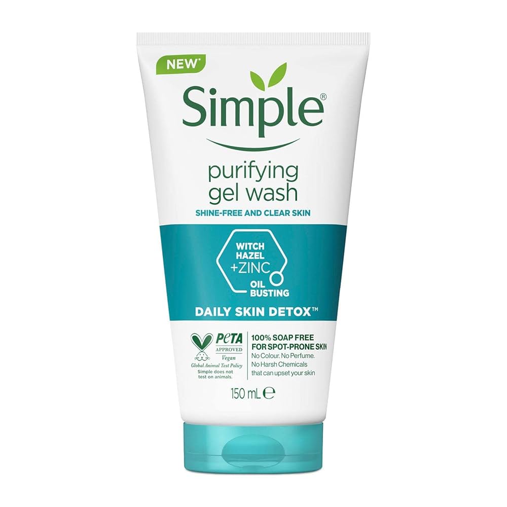 ژل شستشوی صورت سیمپل Simple Purifying Facial Wash | شوینده کنترل چربی و پاک‌کننده عمقی پوست