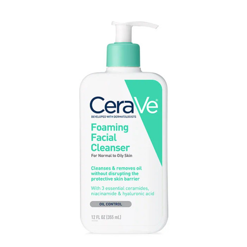 فوم شستشوی صورت سراوی CeraVe Foaming Cleanser | مناسب پوست نرمال تا چرب و جوشدار